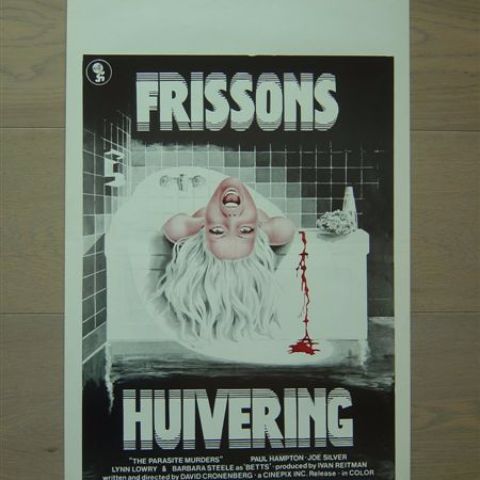 'Frissons' (The parasite murders) (director D. Cronenberg) Belgian affichette